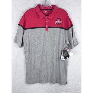Colosseum Ohio State‎ Buckeyes Polo Shirt Embroidered Logo Mens Size L